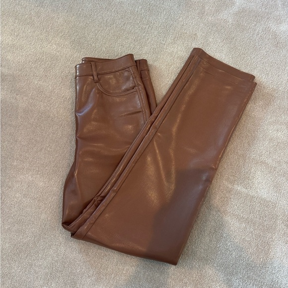 Wilfred Brown Leather Melina Pants - Picture 4 of 6